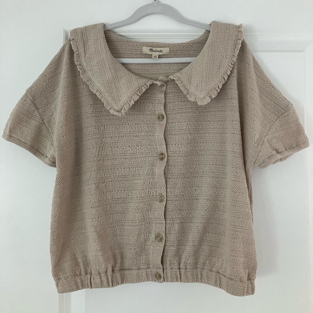 Madewell Button Down Collared Short Sleeves Shirt